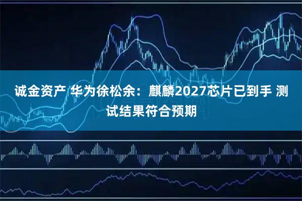 诚金资产 华为徐松余：麒麟2027芯片已到手 测试结果符合预期